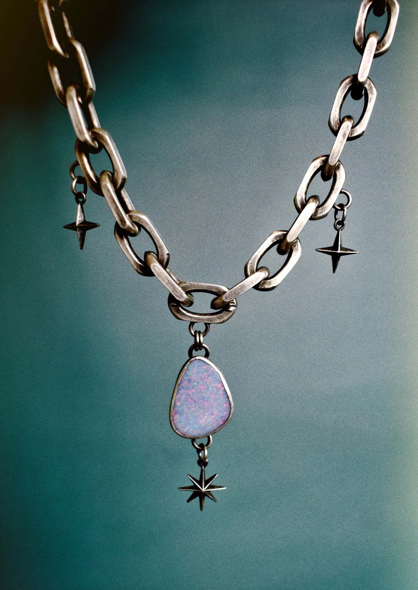 galaxy opal necklace