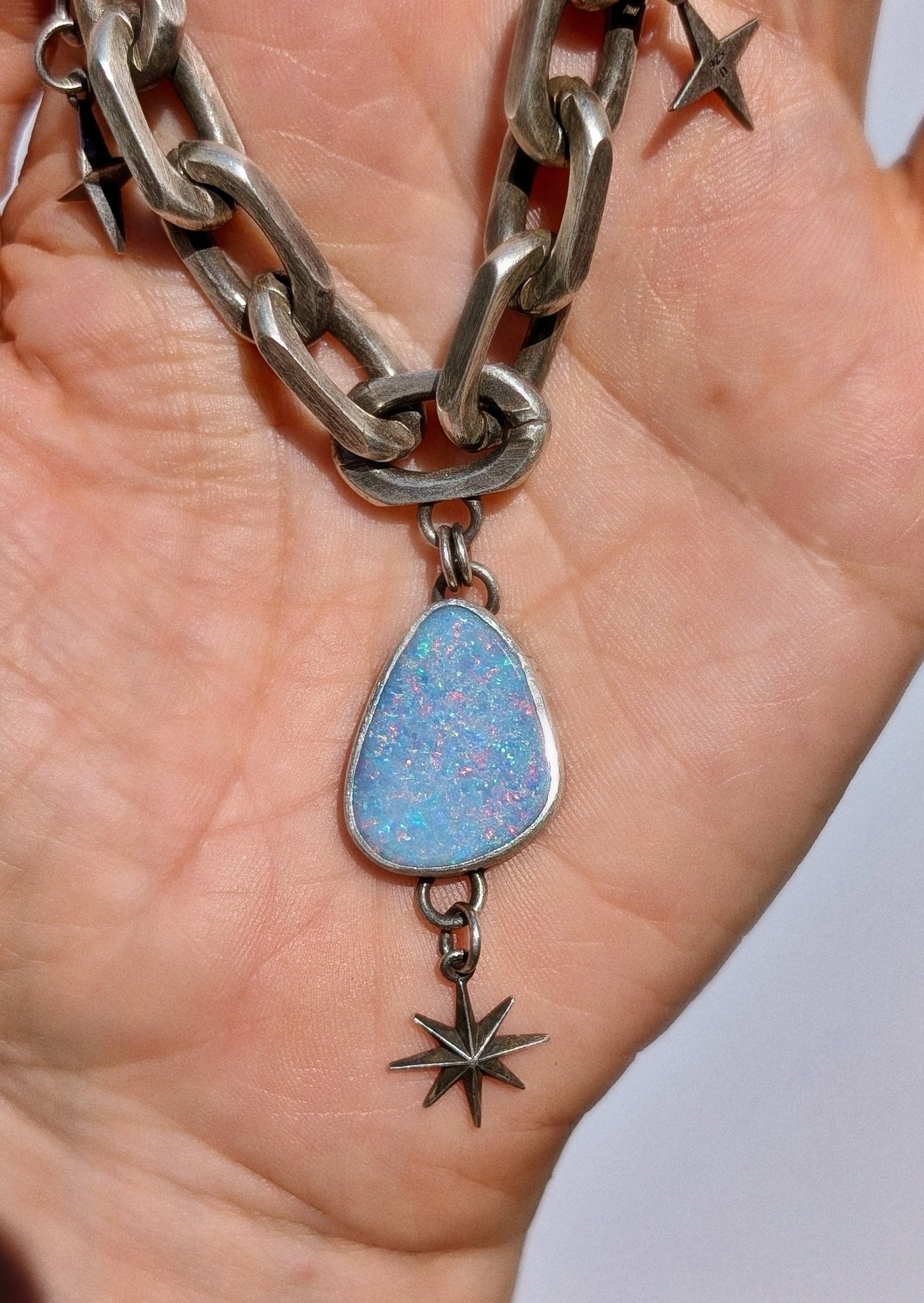 galaxy opal necklace